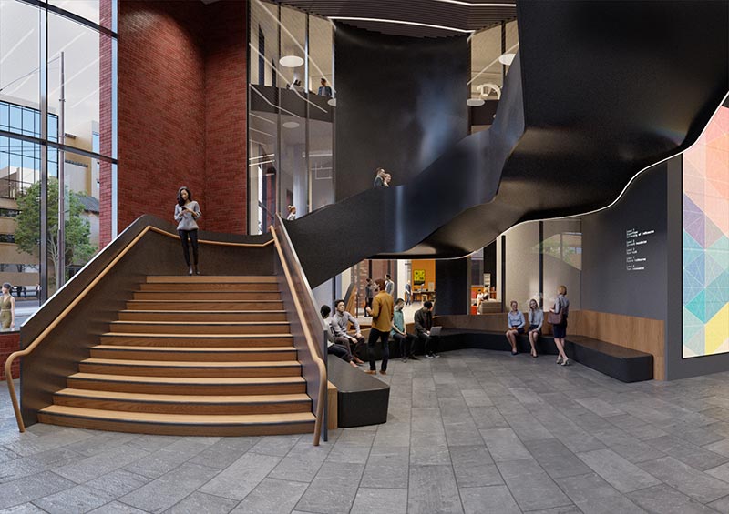 Artist concept of Melbourne Connect lobby interior