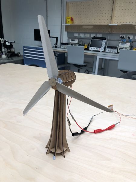 Laser Cut wind turbine