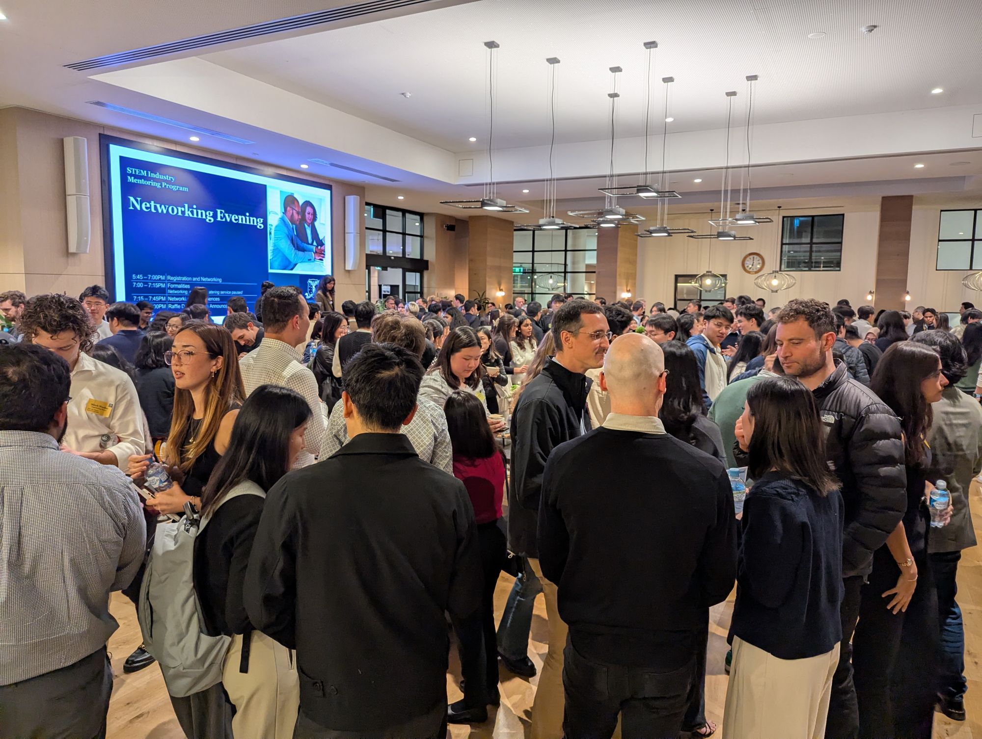 Students networking
