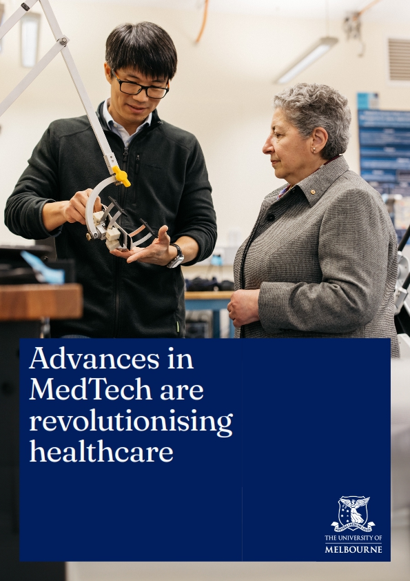 Cover of the PDF report on advances in MedTech