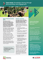 Knowledge sharing through demonstration and engagement