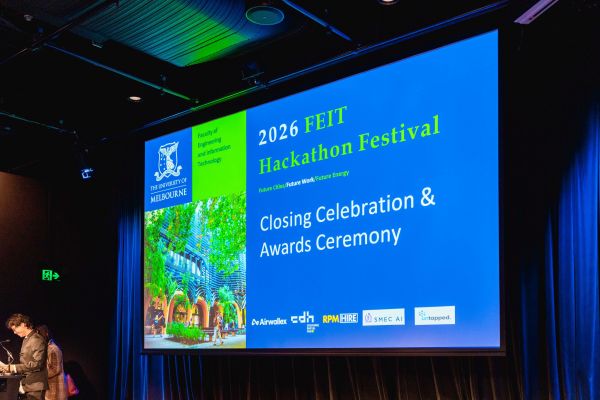 Closing ceremony screen