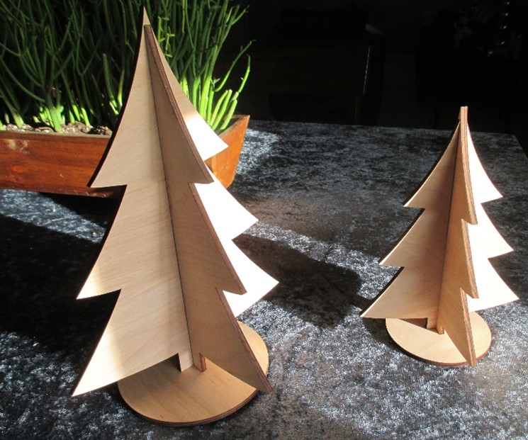 Laser cut Christmas trees