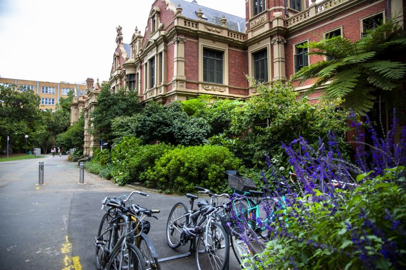 Campus with bike parking