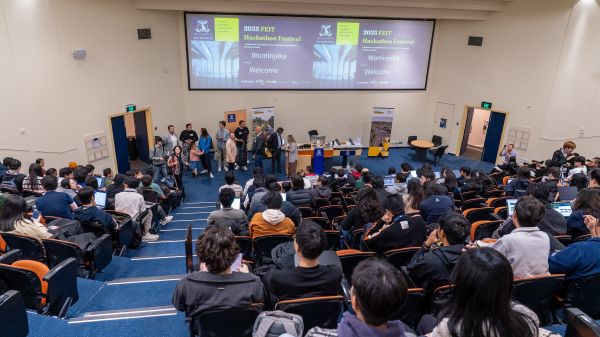 Day 1 group in lecture theatre