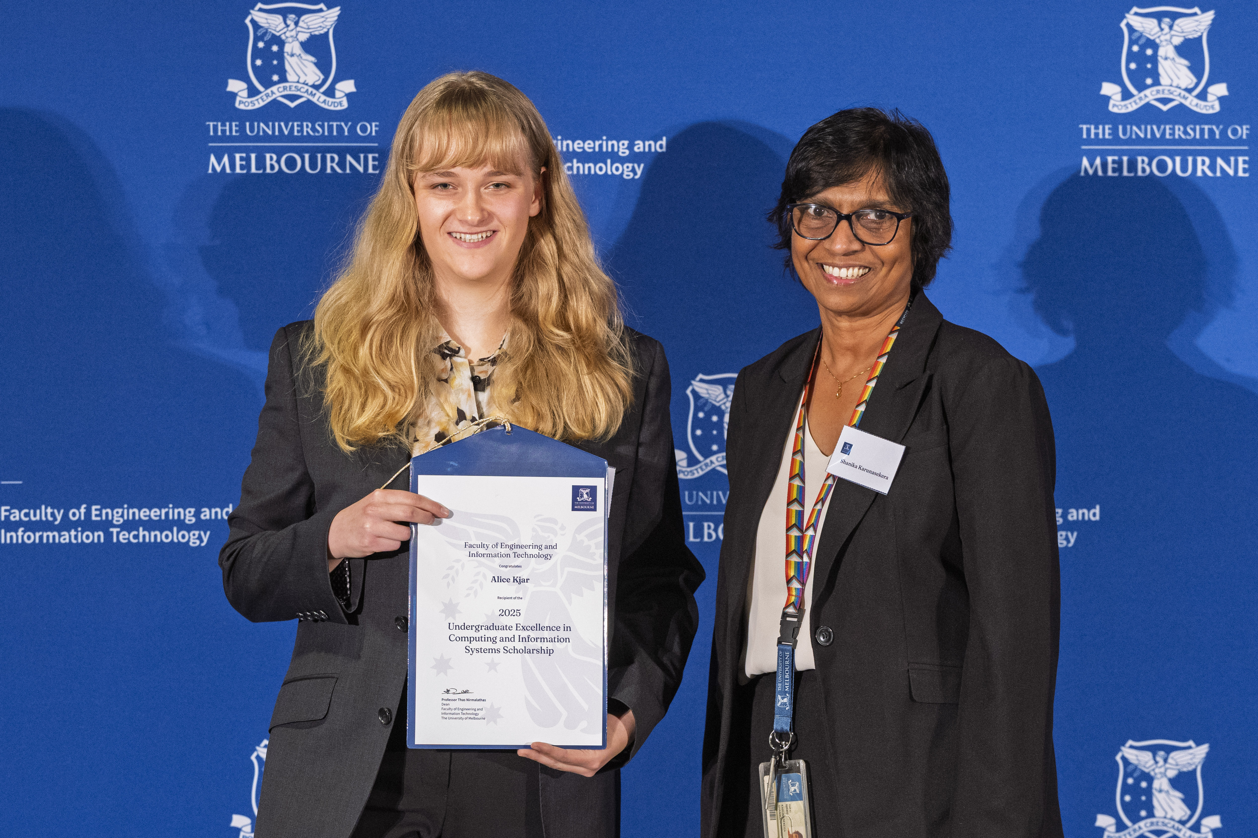 Alice Kjar accepting award