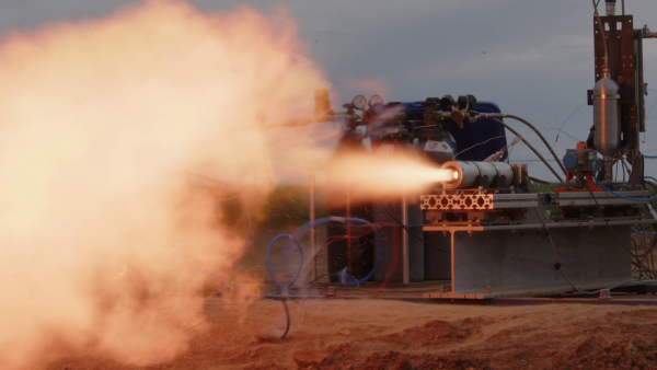 Subscale engine hot fire