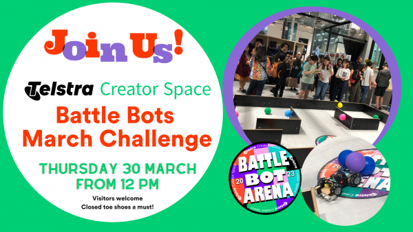 Image for Battle Bots March 2023 Challenge Day Viewing