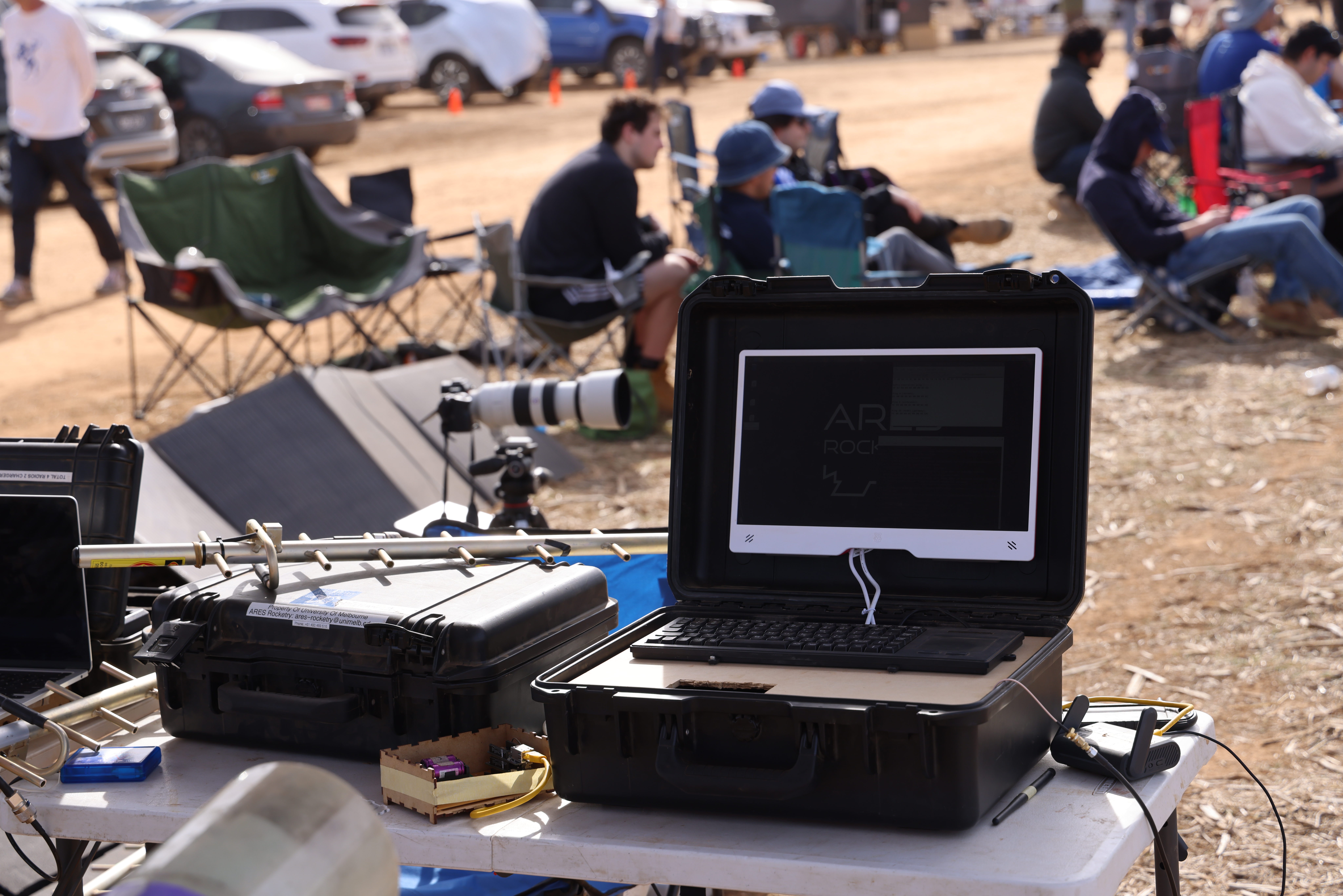 Avionics equipment on launch day