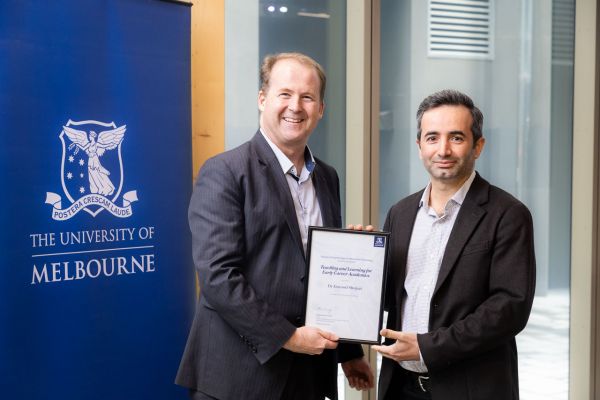 Dr Davood Shojaei - FEIT Excellence Award in Teaching and Learning for Early Career Academics 
