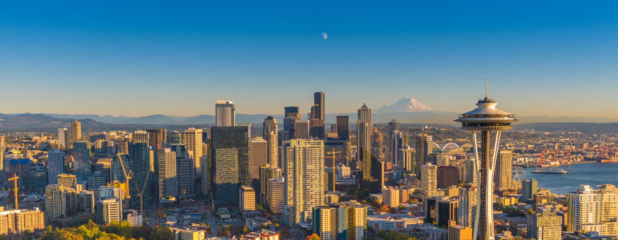 A photograph of the Seattle skyline.