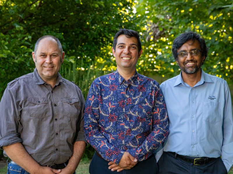 Steven Newham, Dr Arash Zamaydi and Vijay Ignatius