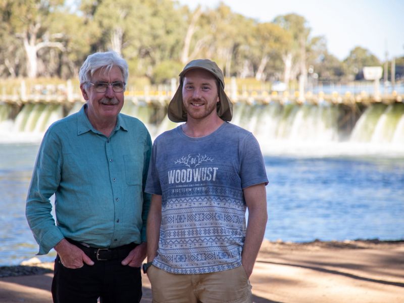 Tim Cummins and Dr Tristan Graham.