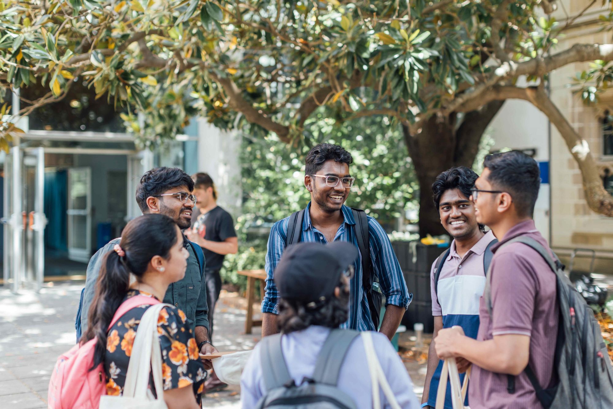 South Asian Students laughing
