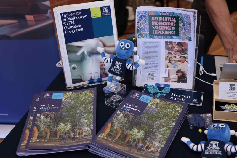 UniMelb stall items.