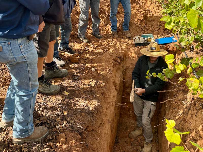 Kym Luitjes from Pinion Advisory talking soil structure and chemistry at the Field Day Extravaganza