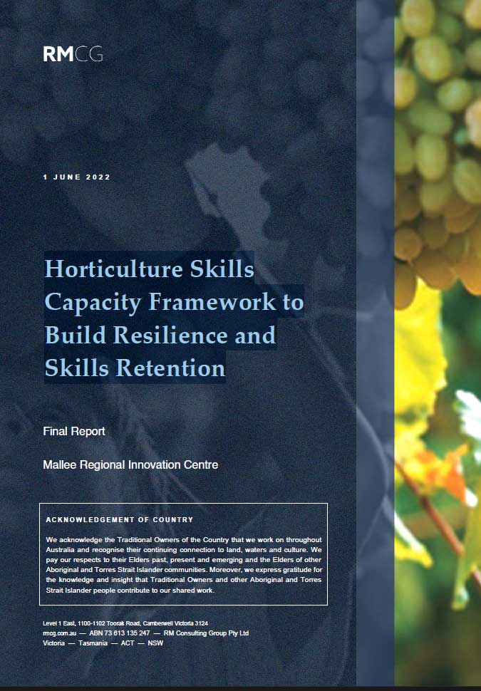 Hortuicultural skills report