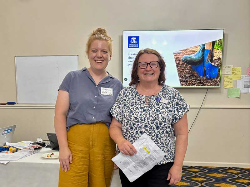 Research fellow Dr Catherine Waite and Rural Innovation Research Group lead Professor Ruth Nettle