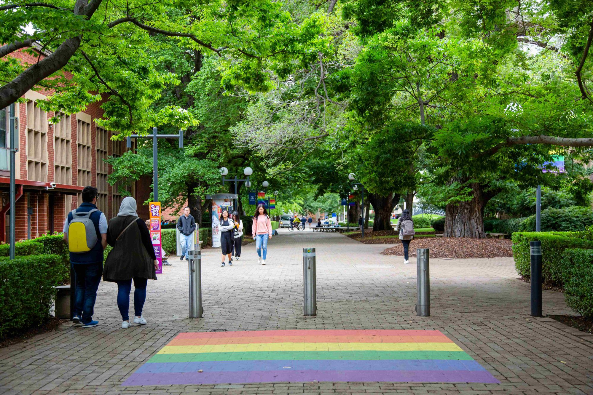 Diversity colours on UoM campus