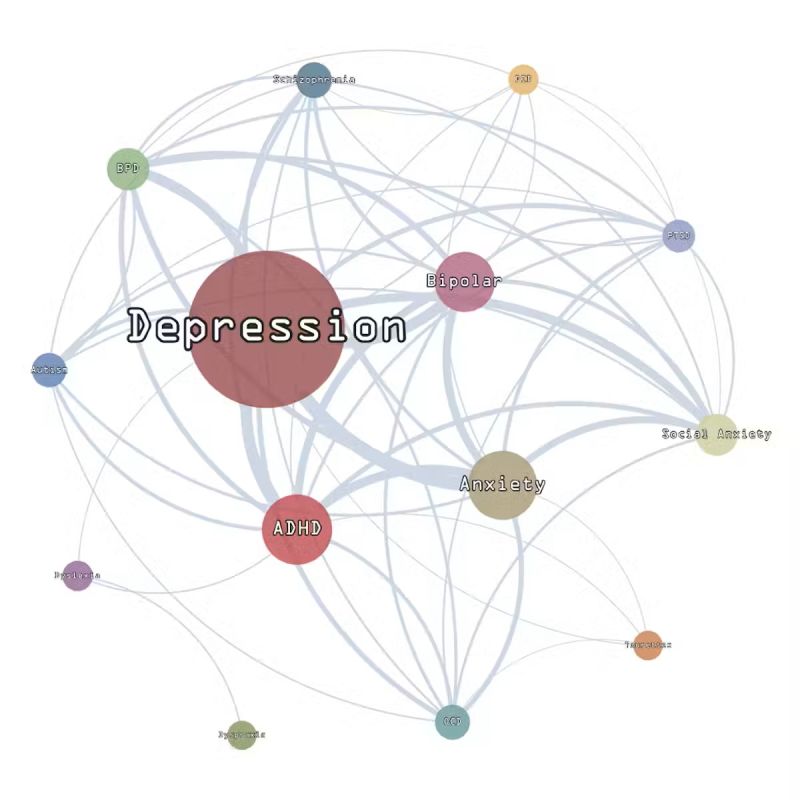 Depression and anxiety communities on Reddit were prominent in 2015 (author provided).