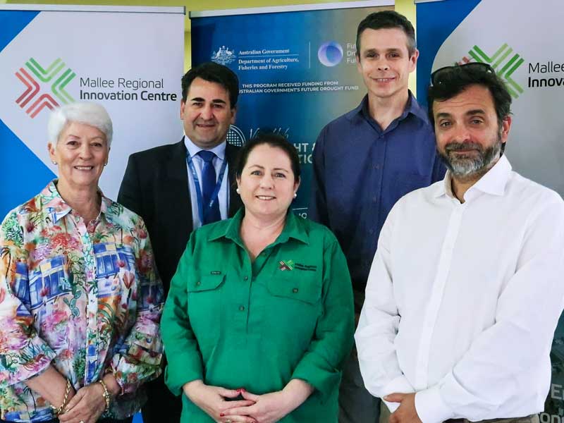 Strategic Advisory Panel Chair Leonie Burrows OAM, SuniTAFE CEO Brett Millington, MRIC CEO Rebecca Wells, MRIC Director A/Professor Angus Webb and University of Melbourne Head of School Giovanni Turchini