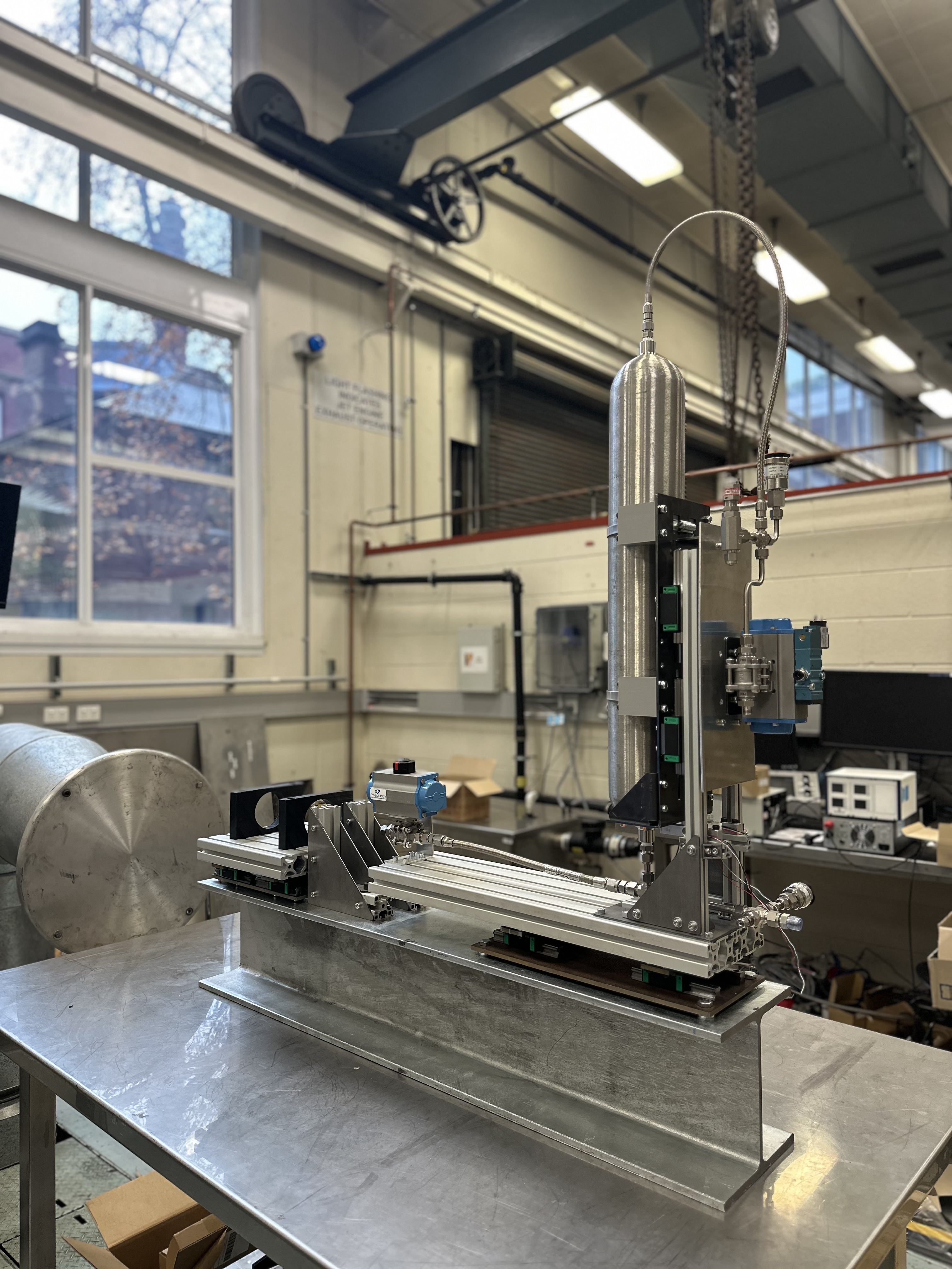 Test stand in lab