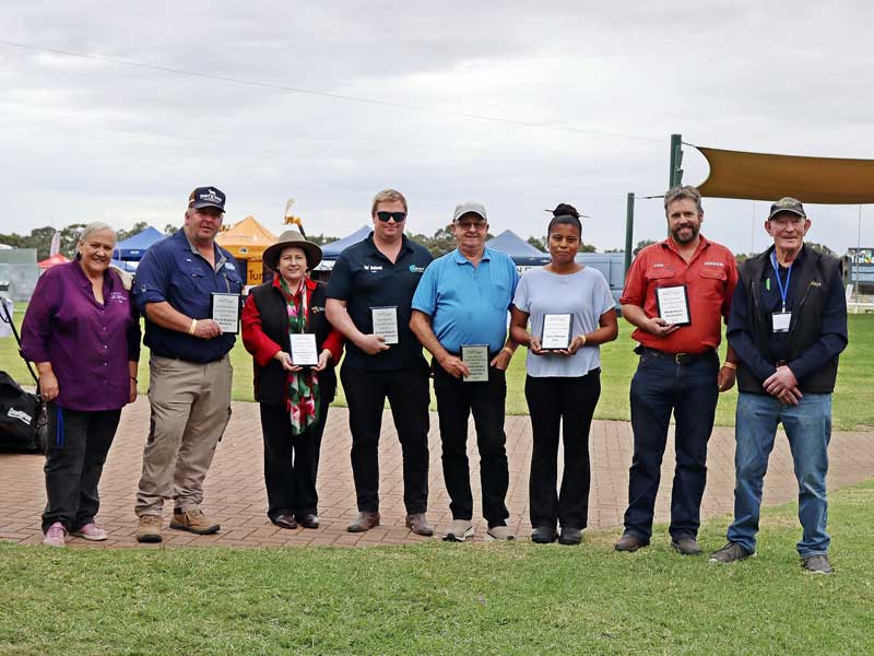 Field days coordinator Jo Rooda with the 2026 Mildura Field Days site award winners