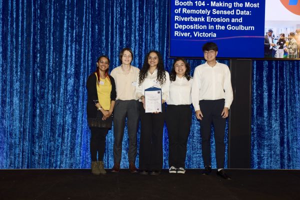 Telstra staff with the award winning team at Endeavour 2024.